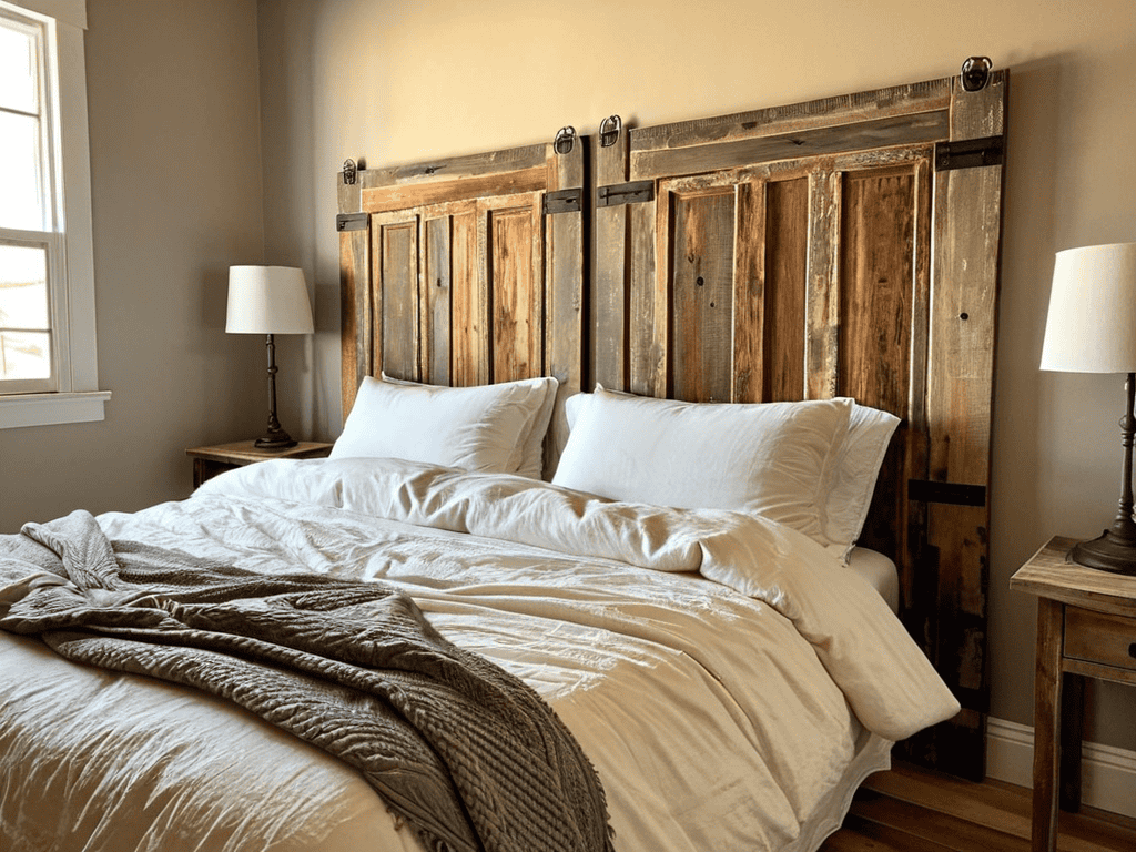 Diy Headboard Ideas with reclaimed wood