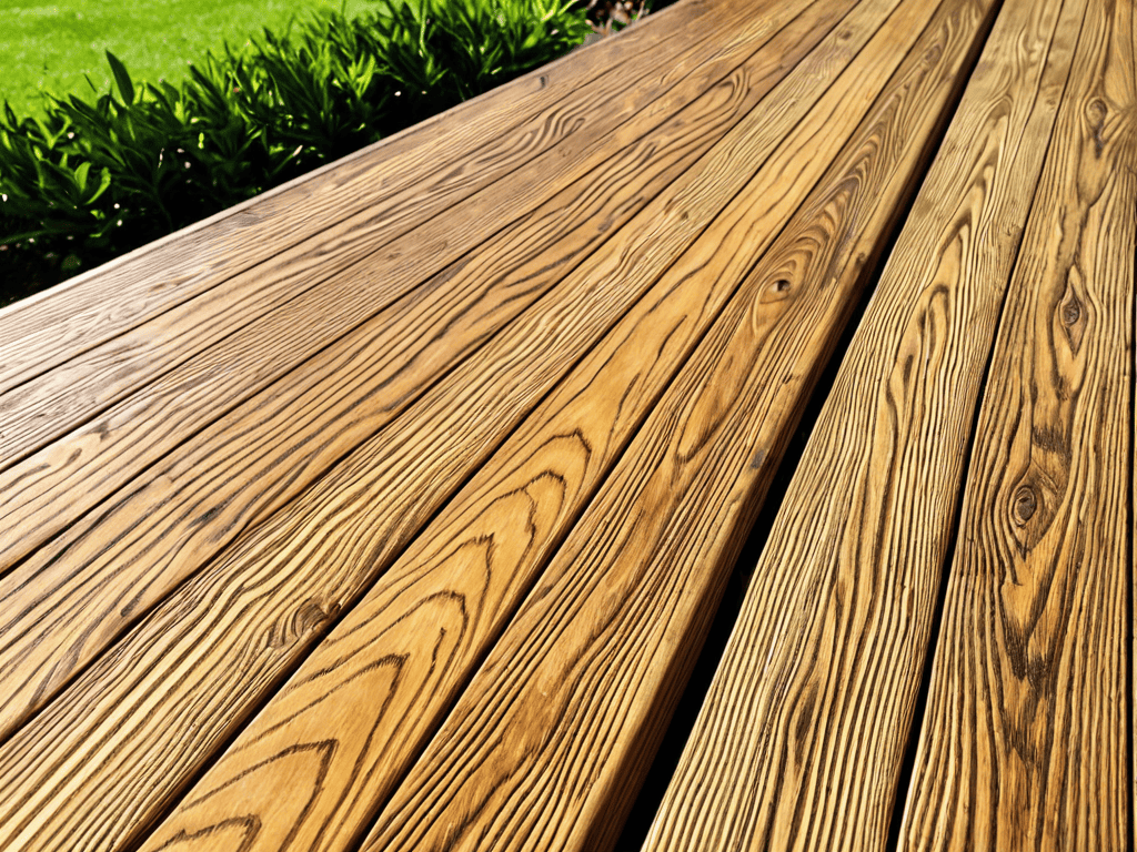 Refinishing a Deck outdoors