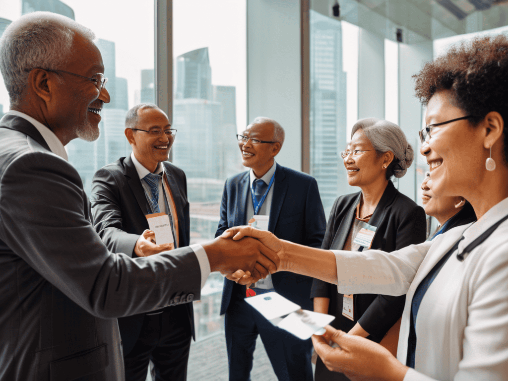 Building a Global Network concept