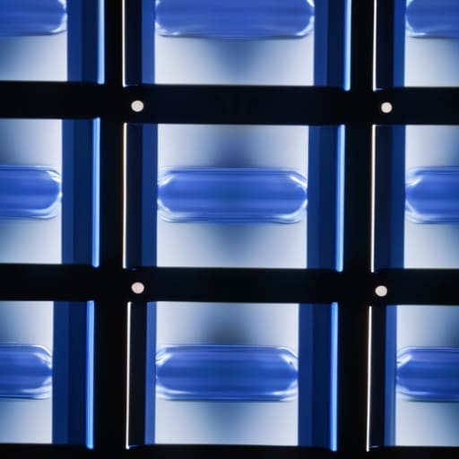 Orthochromatic film sensitivity in blue shades.